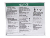 82317 Decal, Notice Oper Inst | Genie